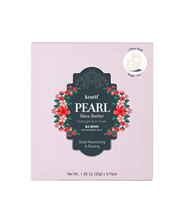 Koelf Pearl Shea Butter Hydro Gel Beauty Mask Pack 5 Sheets 30 g Each