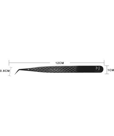 High Precision Stainless Steel Volume Tweezers for Eyelash Extensions - Professional JM3-1 Black - Buy Online on SooperMarket.com