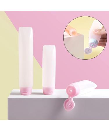 Dajidafu Travel Squeeze Bottle Portable Toothpaste Dispensing Container Refillable Empty Squeezable Dispenser Tube Household 50ML Pink - Buy Online on SooperMarket.com