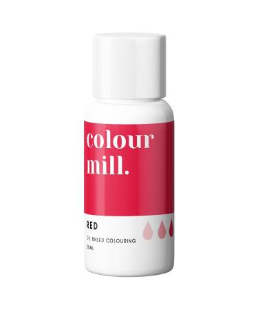 Colour Mill Edible Food Paint Colouring Liquid Cake Cookie Dye for Baking Icing Sugarpaste Fondant (20ml) Red
