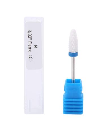 TMISHION Premium Ceramic Nail Drills Acrylic Nail Care Tool with 5 Drill Bits Safety Cuticle Clean Gel Removal(#4)