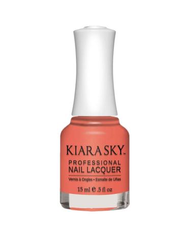 Kiara Sky Nail Lacquer - 490 Romantic Coral: Long-lasting, Vibrant Coral Nail Polish - Buy Online on SooperMarket.com