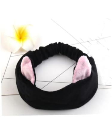 1PC Women Cat Ears Headbands Elastic Head Wrap for Face Washing Makeup Running Sport Black - Buy Online on SooperMarket.com