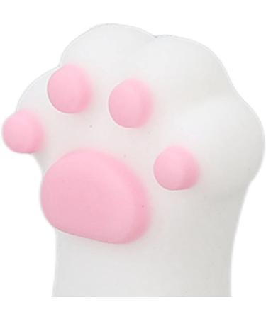 Silicone Cuticle Trimmer Protector Cuticle Scissors Cover Protector Cat Paw Shape Lightweight for Toenails (White) - Buy Online on SooperMarket.com