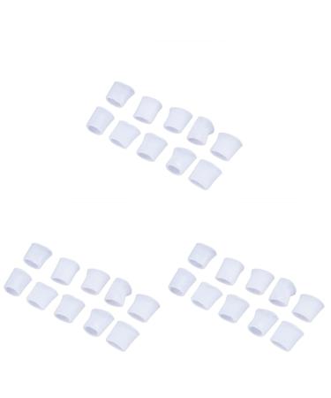 FOMIYES Big Toe Protectors 15 Pairs Silicone Toe Cushion Toe Tubes Sleeves Soft Corn Pad Protectors for Corn Blister and Hammer Toe Relief