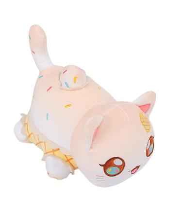 LAIBUY Cat Stuffed Anima Toy Soft Cat Cushion Plush Pillows Stuffed Toy Funny pussy Plushie Soft kitten Stuffed Gifts for Boys Girls Kids Birthday Orange
