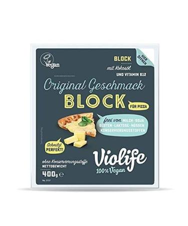 Violife Block for Pizza Original - 400 g lactose-free vegan cheese piece