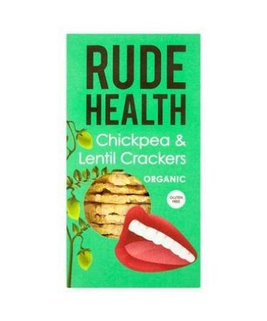Rude Health Foods | Chickpea & Lentil Crackers | 1 x 120g