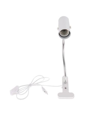 LOVIVER Adjustable clamp light E27 lamp holder ceramic socket for terrarium heat lamp light bulb up to 300W