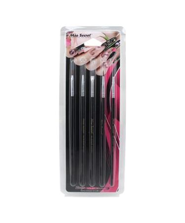 Mia Secret Professional Nail System 5pcs Nail Art Brush Set - NB-5P | High-Quality Brushes for Nail Art Designs - Buy Online on SooperMarket.com