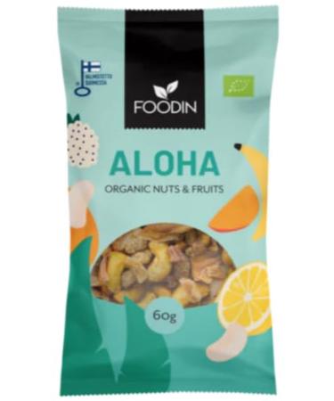 Foodin Nuts & Fruits Aloha Organic 60g Pack of 8