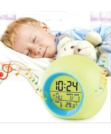 Xingdianfu LED Alarm Clock for Kids | Digital Light Alarm & Mood Lamp | 7 Colors Bedside Clock - Shop Internationally - Buy Online on SooperMarket.com