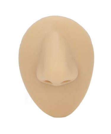 3D Simulated Nose Model Soft Silicone Nose Model with Clear Structure Reusable Easy Cleaning Piercing Practice Tool for Beauty Salon Waterproof Acupuncture Teaching Display Tool