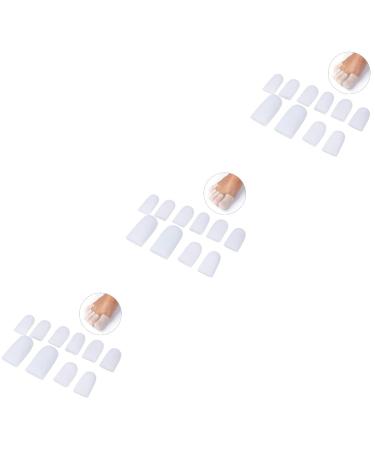 FOMIYES 15 Pairs Gel Toe Cap Callus and Blistering Silicone Toe Protector for Women and Men