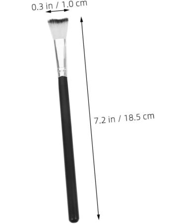 PLAFOPE Fish Tail Brush Highlighter Blush Brush Nose Contour Brushes Nose Makeup Tool Nose Makeup Brush Nose Contour Makeup Brush Blush Makeup Brush Makeup Brush for Nose Makeup Brushes 18.50X1.00X1.00CM Black - Buy Online on SooperMarket.com