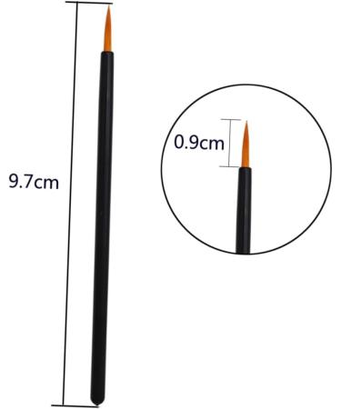 PLAFOPE 50pcs Disposable Eyeliner Brush Eye Liner Pens Eyebrow Liner Brushes Small Eyeliner Brush Black - Buy Online on SooperMarket.com