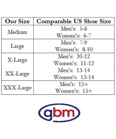 GBM Secure Step Safety Socks - Double Sided Non-Slip 6 Pairs - Size M Grey | International Shipping Available - Buy Online on SooperMarket.com