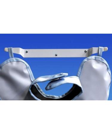 PLM Apron Hanger Economy White Coated Steel Ea