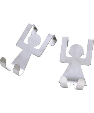 Alipis 4 Pcs Stainless Steel Hooks Cabinet Hooks Door Hook Door Hanger Stainless Steel Door Rag Door Back mediumx2pcs As Shownx2pcs - Buy Online on SooperMarket.com