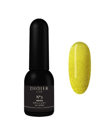 Didier Lab - Premium UV Gel Nail Polish - Brillant Neon No2- Gel Nail Varnish - Nail Art - Long-Lasting High Gloss Wear - Gel Nail Polish - Gel Nails - Glitter Gel Nail Polish - Rich Pigment - 8ml