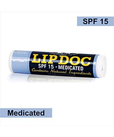 Amish Origins Lip Doc SPF 15 Medicated Lip Balm (3 PACK) - Deep Moisturizing and Healing Formula - Buy Online on SooperMarket.com