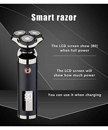 Electric Razor for Men - 3 in 1 Wet & Dry Bald Head Shaver | Cordless Rechargeable Grooming Kit with LED Display - Buy Online on SooperMarket.com