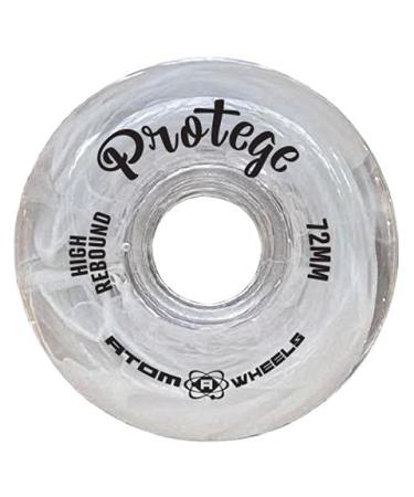 Jackson Ultima Atom Protege High Rebound Inline Figure Roller Wheels White 6-Pack Wheels - 68mm