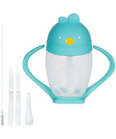 Made in USA Lollaland Weighted Straw Sippy Cup - Infant & Toddler Transition Cup | Shark Tank Product | Lollacup (Turquoise) with Straw Replacement Pack - Buy Online on SooperMarket.com