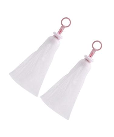 Milists 2 x peeling network bags for soap foam network simple soap bubble production facial cleaning soap bag for dense foam foams shower bags