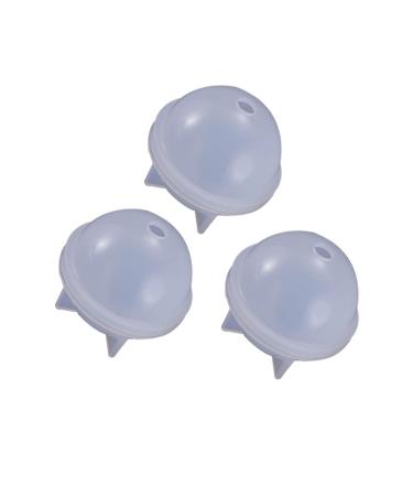 STOBOK 2pcs Silicone Molds for Resin Casting Ice Mold Mini Round Mold Coaster Molds Lamp Shades Silicone Jewelry Mold Epoxy Sphere Mold Resin Casting Molds Resin Mold Manual Ball White 4CM