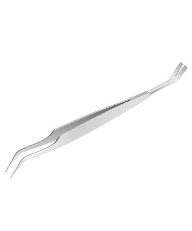 Olakin 2 in 1 Tick Removal Tool Stainless Steel Professional Double Head Tick Tweezers Suitable for Dogs Cats Other Pets and Humans