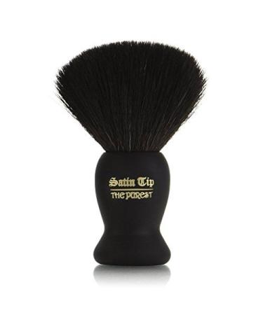 Satin Tip Pure Shave Brush - Synthetic Black Bristles Soft Touch & Case | International Shipping Available - Buy Online on SooperMarket.com
