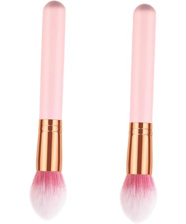FOYTOKI 2pcs Powder Brush Makeup Brush for Woman Cosmetic Brush Professional Makeup Brush Highlighter Wooden - Buy Online on SooperMarket.com