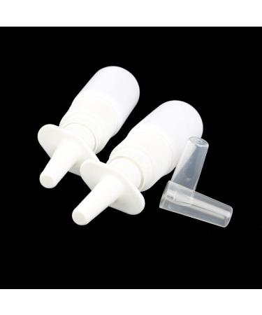 Tiuimk 20ml (2pcs) White Spray Bottles - Perfect for Travel Use Nasal Spray and More - Buy Online on SooperMarket.com