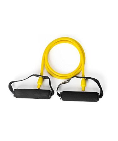 DITTMANN Body Tube Deluxe Fitness Band Expander yellow/light foam handle