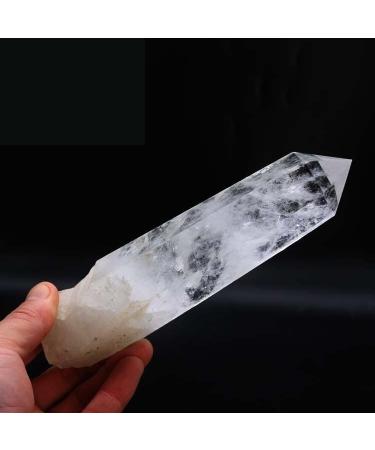 Meditation Gift Natural Crystal Original Stone Handmade disadvantages Natural Crystal Pillar Jewelry Meditation Cure Gift Ornaments 350-500g