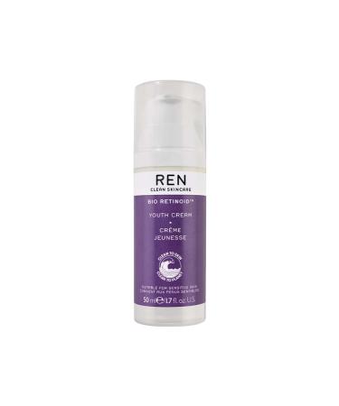 REN Clean Skincare - Bio Retinoid Youth Cream - Natural  Irritation-Free Face and Neck Cream for Sensitive Skin  Vegan and Cruelty Free - Reduces Fine Lines And Wrinkles  1.7 Fl Oz Bio Retinoid Cream