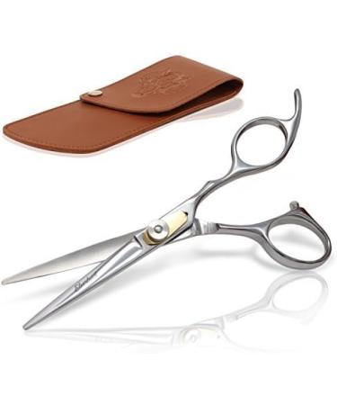 Eberbart Bartscher: Professional Rust-Free Stainless Steel Hair Cutting & Trimming Set with Synthetic Leather Etui & Free Book - Precision Beard & Facial Hair Care 18 cm - Buy Online on SooperMarket.com