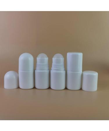 Jihuoo 4-Pack 30ml Refillable Plastic Roller Bottles for Aromatherapy | Empty Roll-On Bottles with Round Coverage - Buy Online on SooperMarket.com