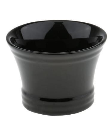 Sharplace Shaving Bowl Made of Ceramic Black
