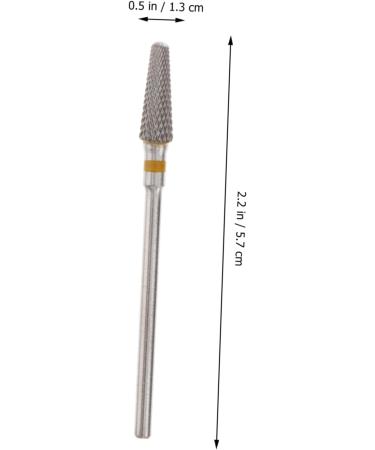 Beavorty Remove Dead Skin nails drill bits manicure drill bits nail grinding head nail drill bits set Tungsten steel Polish Nail medium Yellow - Buy Online on SooperMarket.com