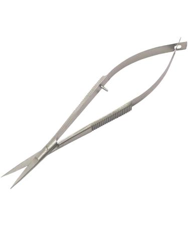 SANDBROS Straight Cuticle Scissors Grooming Professional Self Opening Scissors from Stainless Steel - Scrapbooking and Decoupage Straight Scissors