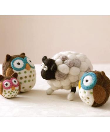 Woolbuddy Felting Wool Kit - Eco-Friendly Clean Carded Roving Wool Pack for Needle Felting & Wet Felting - Beginner-Friendly Supplies with Guide Card - Buy Online on SooperMarket.com