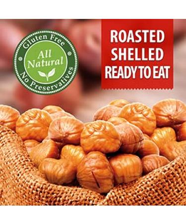 Galil Organic Roasted Chestnuts | Shelled, Gluten Free & Vegan | Ready-to-Eat Snack | 100% Natural | No Preservatives | Perfect for Snacking, Baking, and Cooking | 3.5oz Bags (Pack of 3) - Buy Online on SooperMarket.com