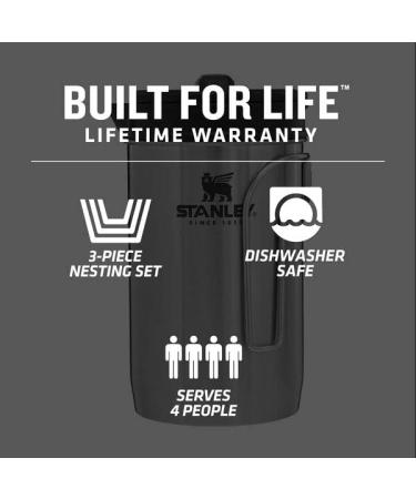Stanley Adventure Boil + Brew French Press 32 oz - Stainless Steel - Buy Online on SooperMarket.com