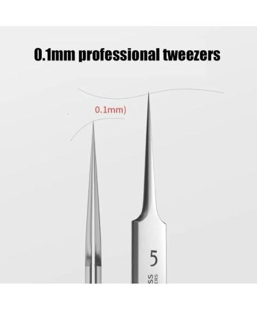 Professional Ultra-fine No. 5 Acne Blackhead Removal Deep Pimples Tool Beauty Face J4E8 Skin Tweezers Ne Clip Cleaner Salon Care Bend Clamp - Buy Online on SooperMarket.com