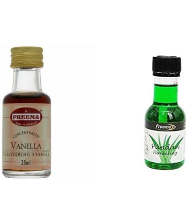 Preema Vanilla Essence - 28ML And Preema Pandan Essence 28ml | Prefect For Baking | Halal | Premium Quality - Buy Online on SooperMarket.com