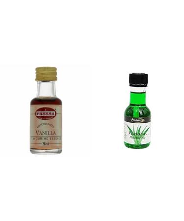 Preema Vanilla Essence - 28ML And Preema Pandan Essence 28ml | Prefect For Baking | Halal | Premium Quality