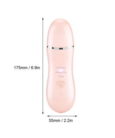 Skin Scrubber Face Spatula for Deep Facial Cleansing - Acne Extraction and Exfoliating Agent - Face Cleaning Machine in Pink - Buy Online on SooperMarket.com