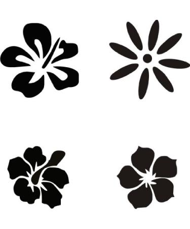Eulenspiegel 108260 - Self-adhesive stencil set magic flowers